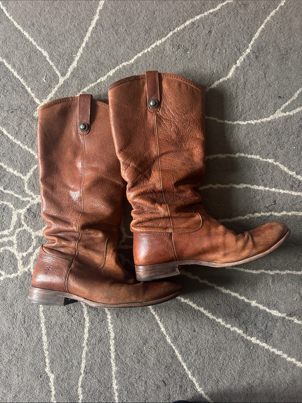 Frye Leather Boots - Chestnut Brown